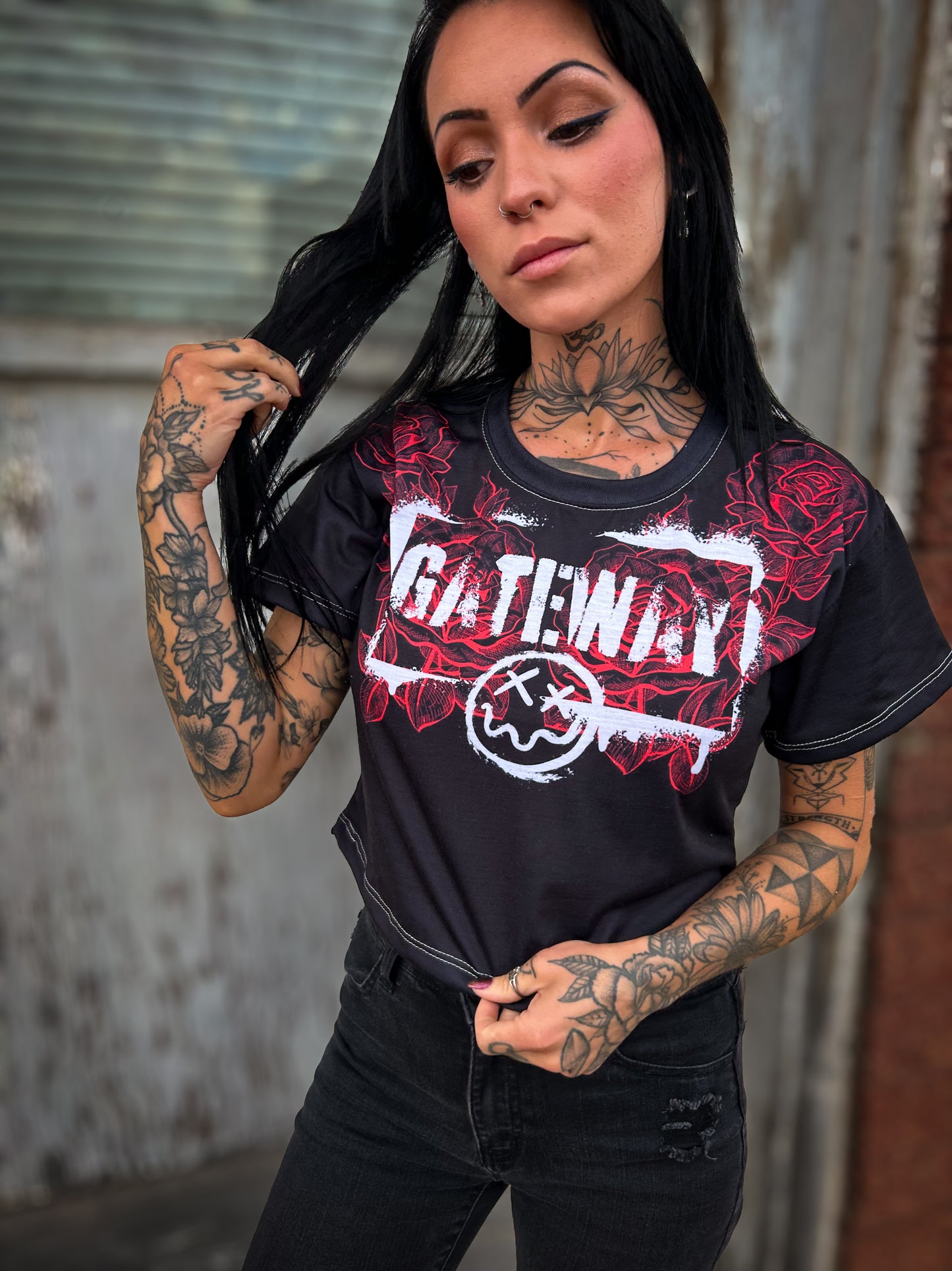Rose Crop Tee - Gateway Apparel Co.