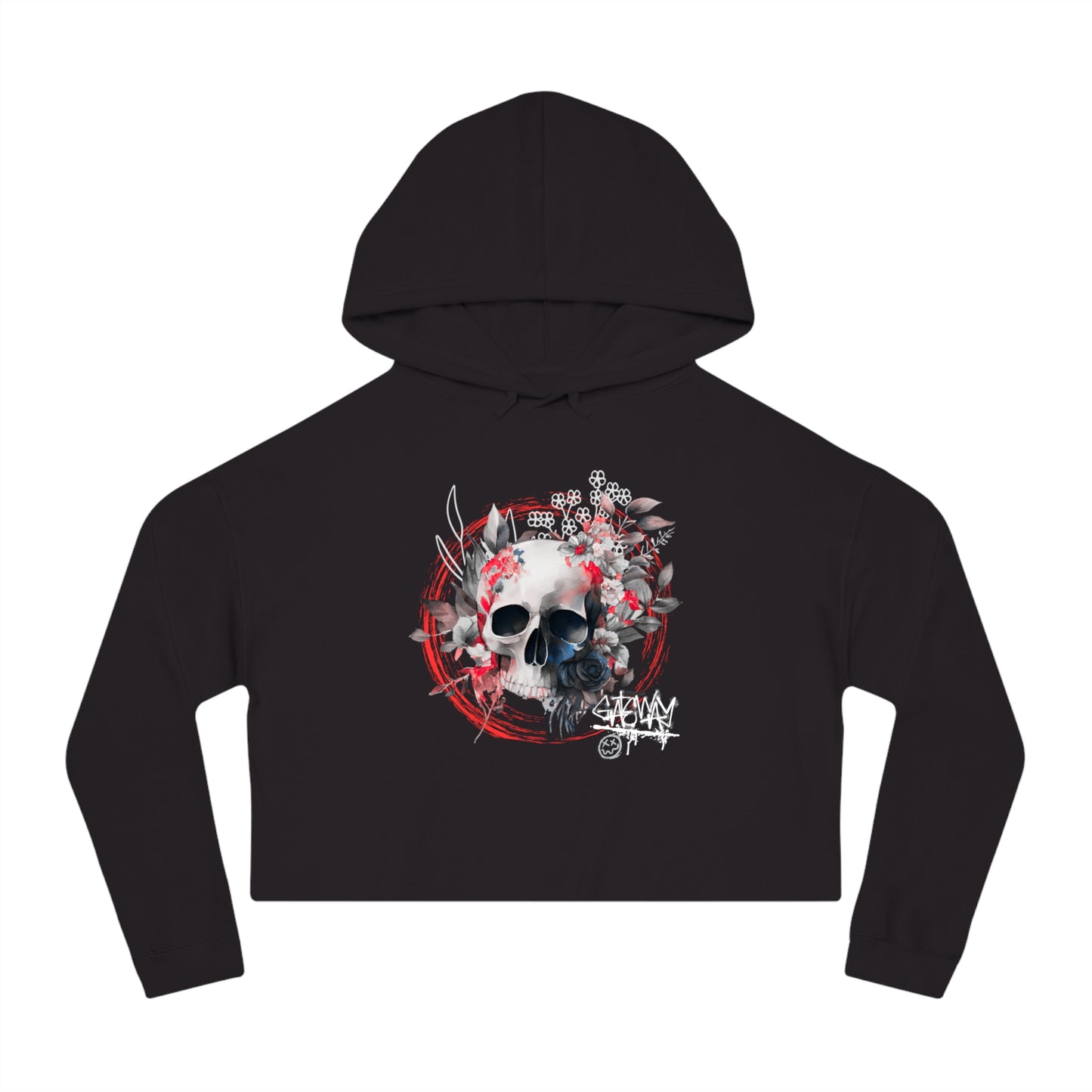 Skull Candy Cropped Hood - Gateway Apparel Co.