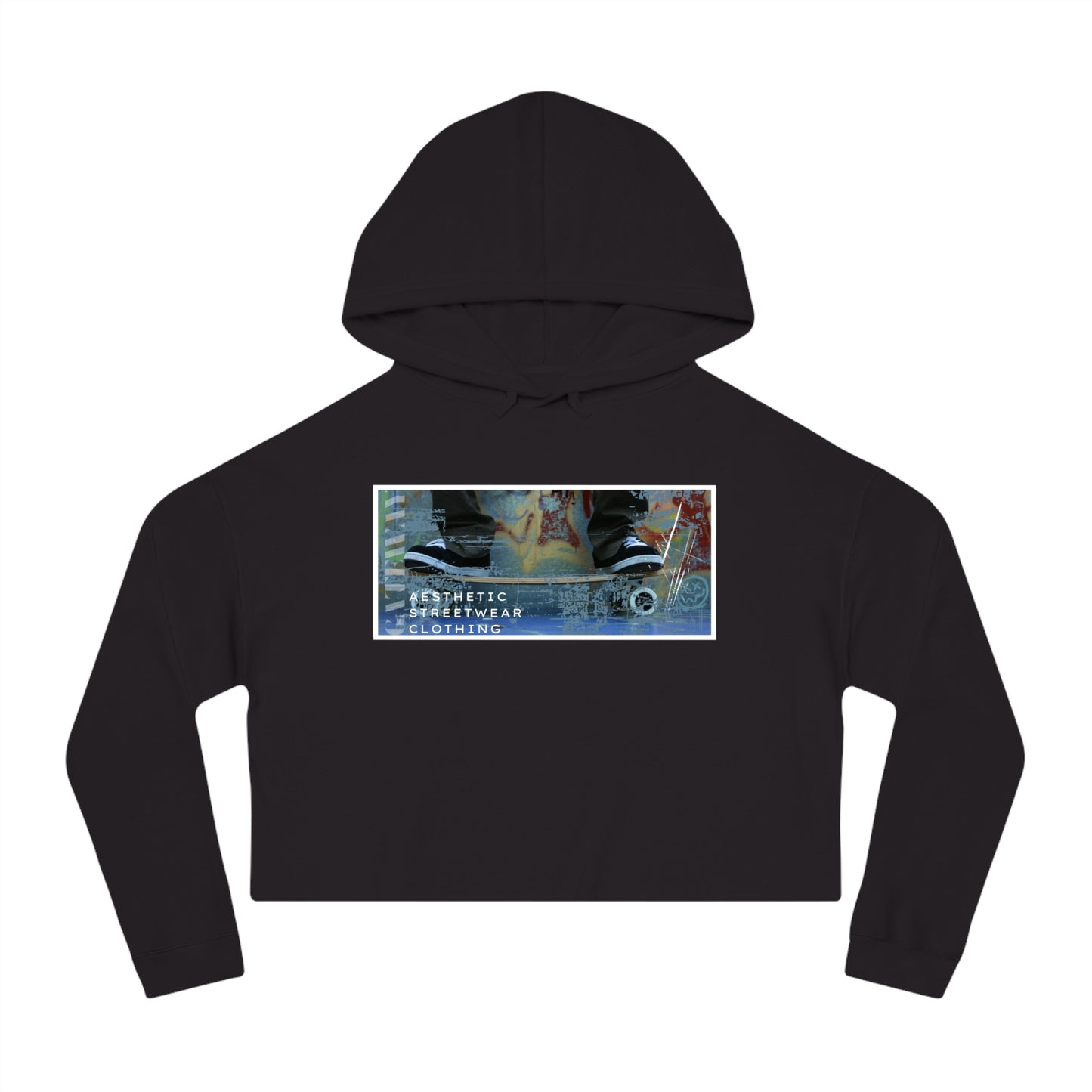 Street Aesthetic Cropped Hooded Sweatshirt - Gateway Apparel Co.