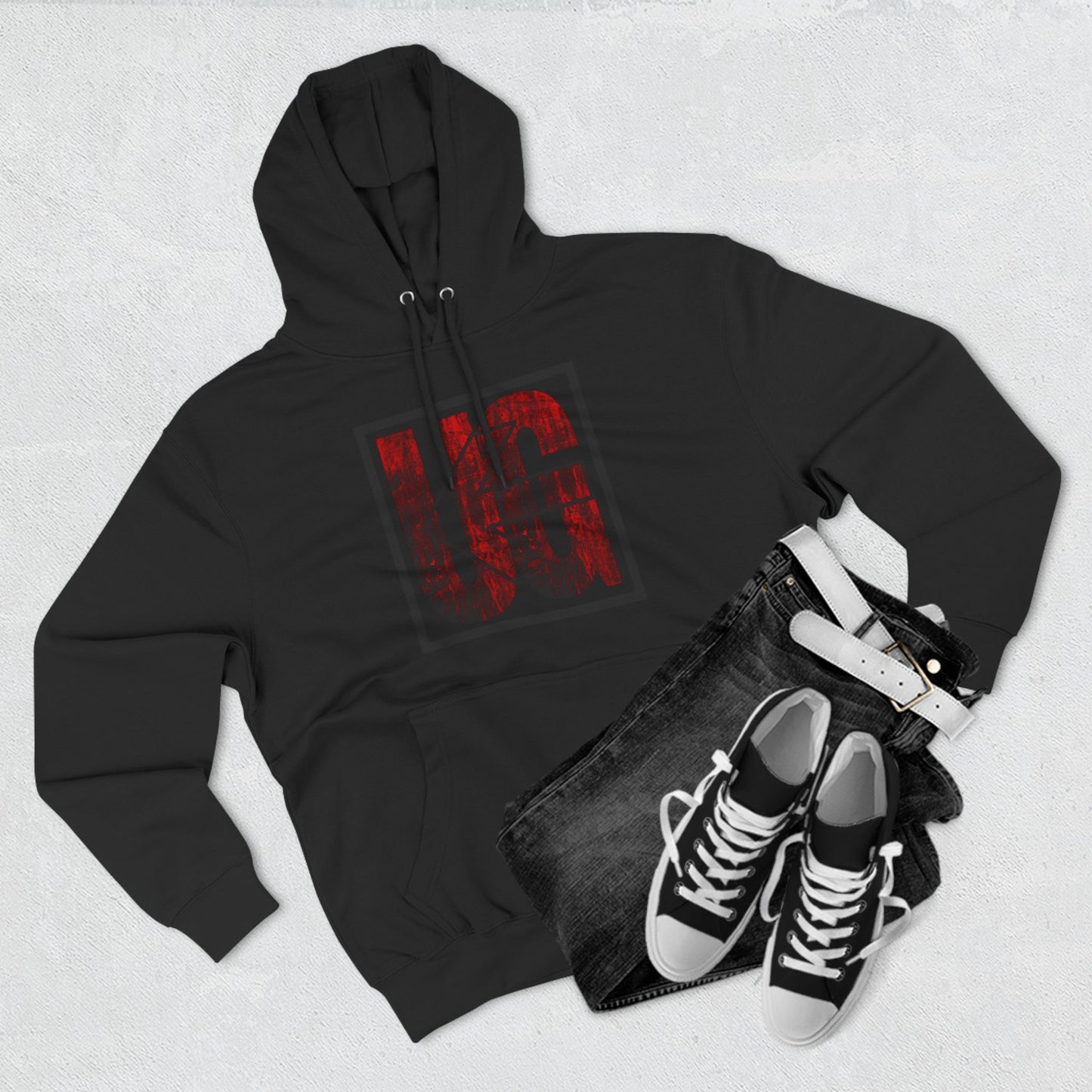 UG Fleece Hoodie- Grunge Red - Gateway Apparel Co.