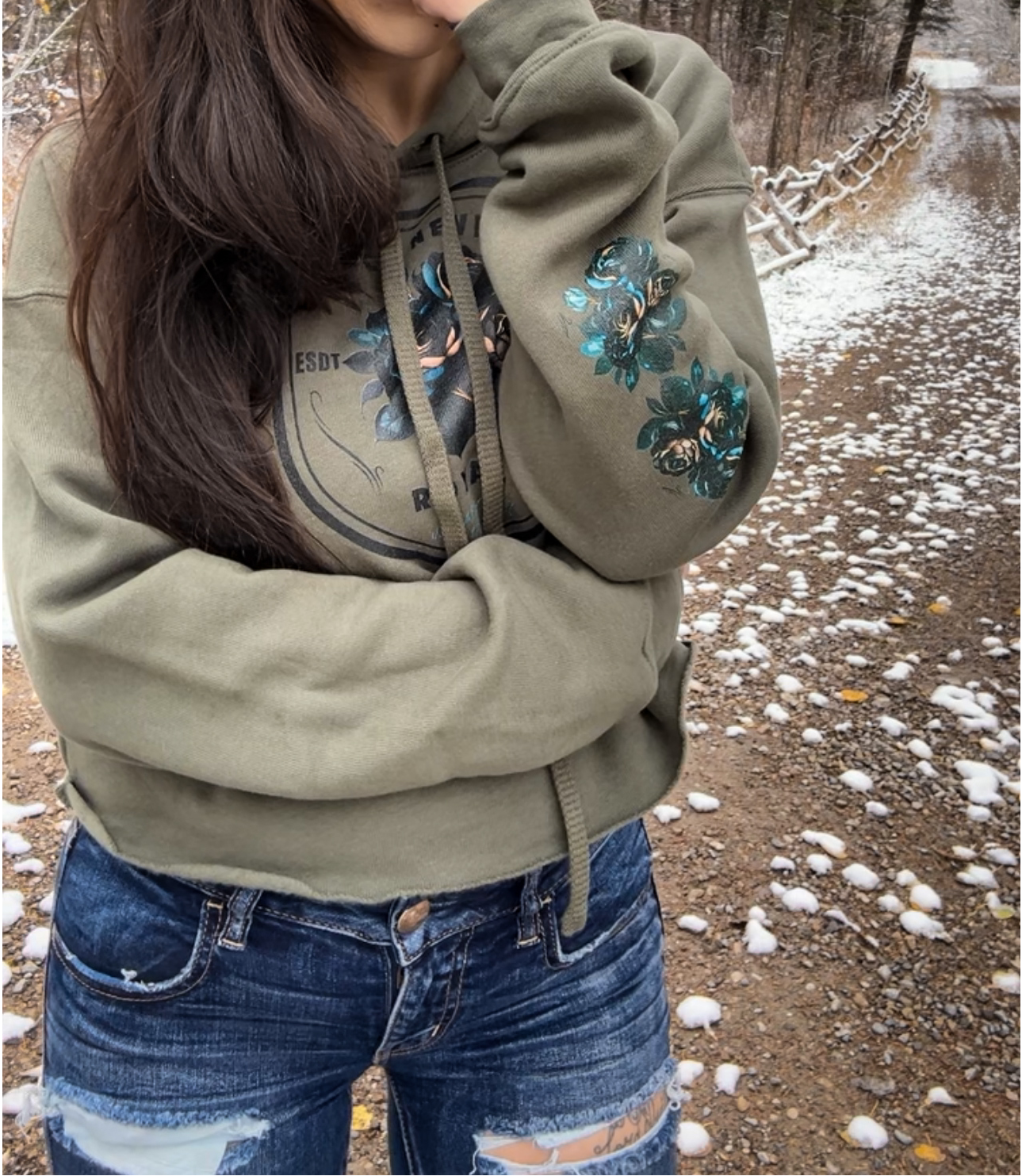 Royals Crop Hoodie - Gateway Apparel Co.