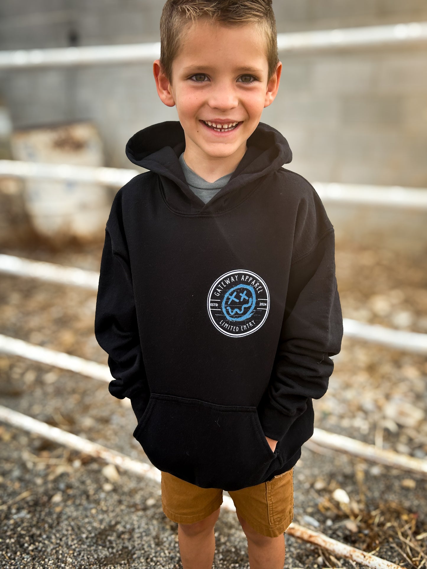 Youth EST. Logo Hoodie - Gateway Apparel Co.