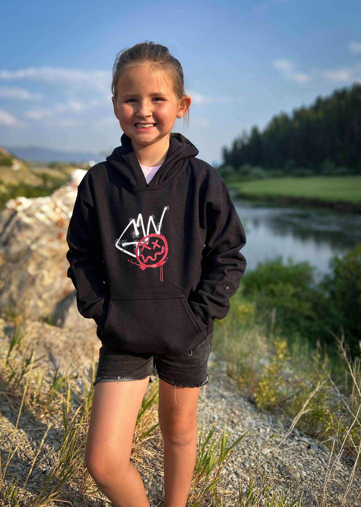 Youth GW Floral Hoodie - Gateway Apparel Co.