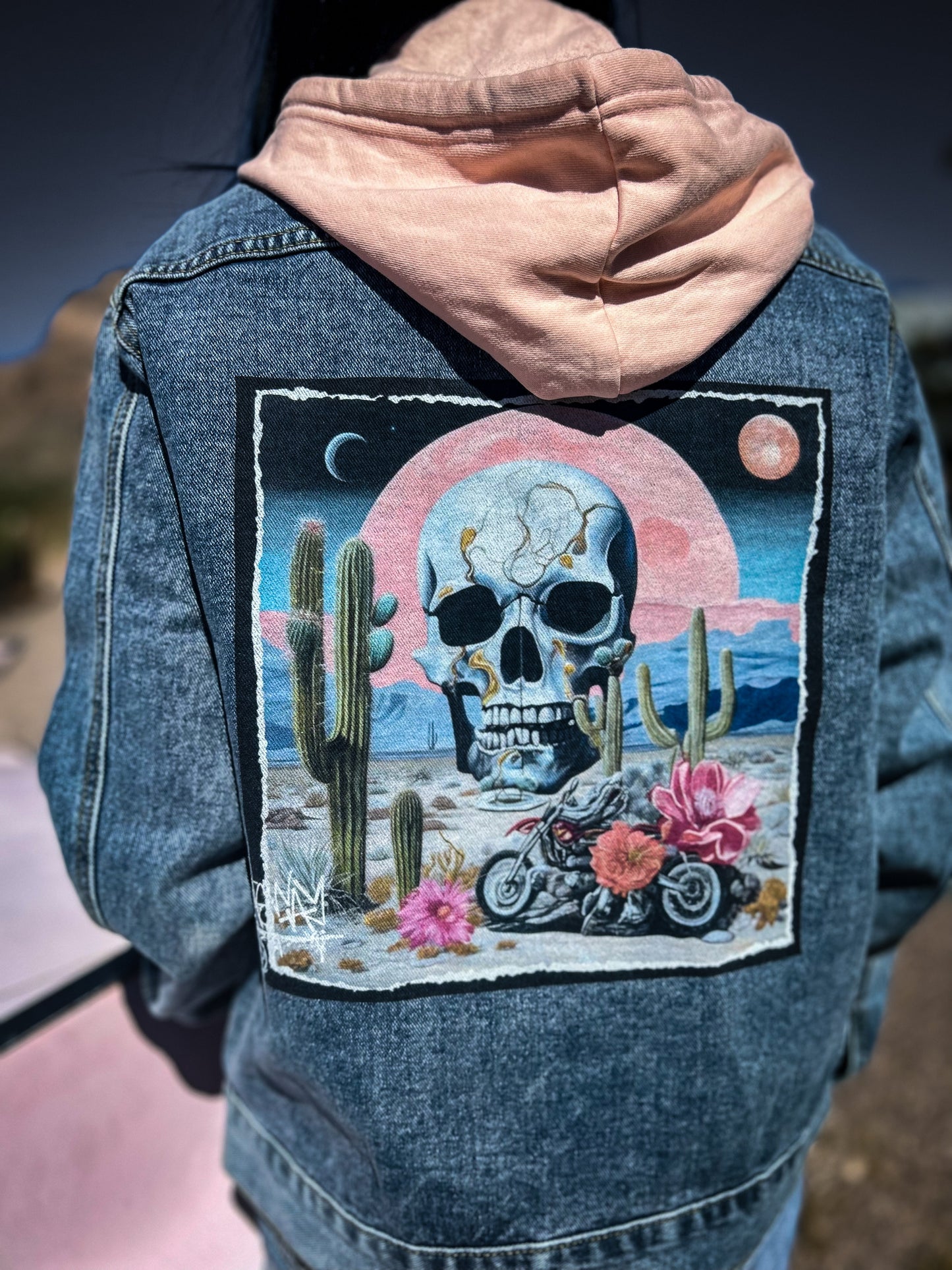 Desert Flower Denim Jacket - Gateway Apparel Co.