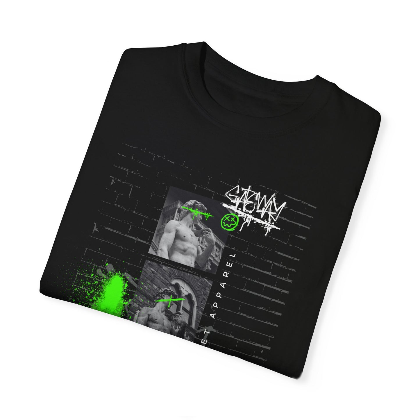 Urban Gateway Greek Theology Tee Shirt with a streetwear graffiti design