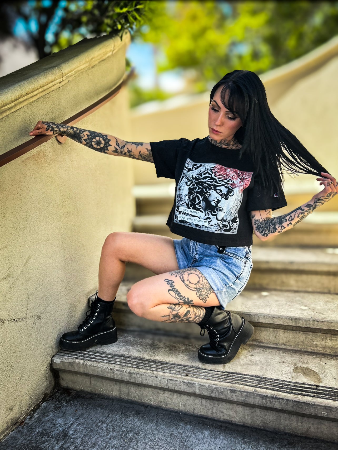 Medusa Boxy Crop Top - Gateway Apparel Co.