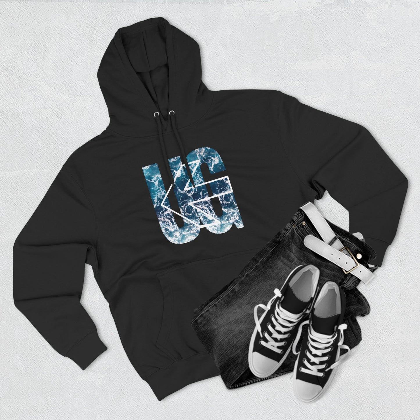 UG Fleece Hoodie- Waves 3 Colors