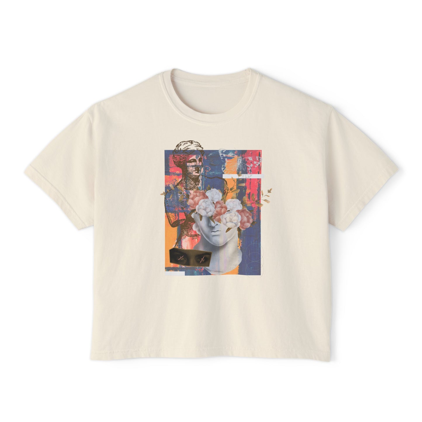 Women's Boxy Art Tee [ 2 Colors ]