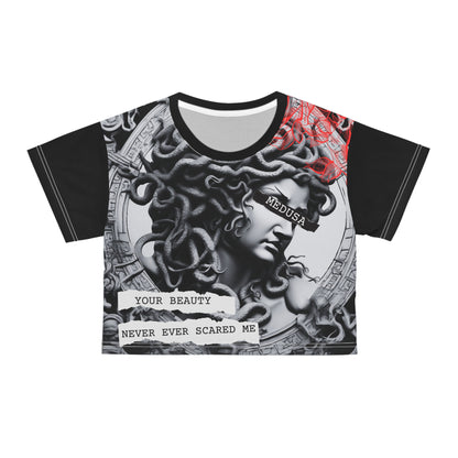 Medusa Rose Crop Tee