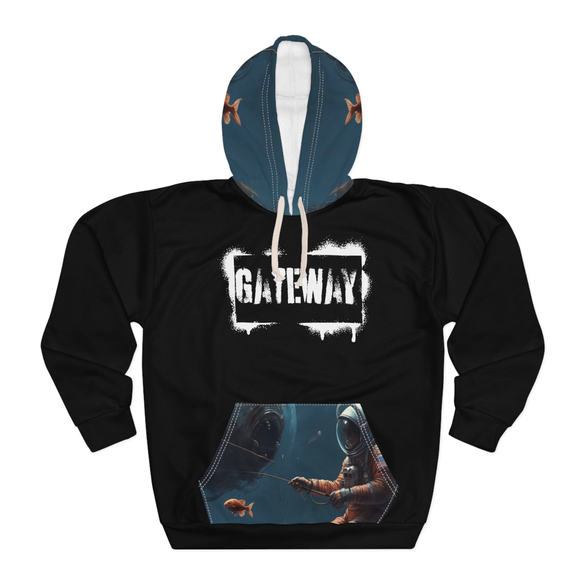 Deep Waters Full Print Hoodie - Gateway Apparel Co.