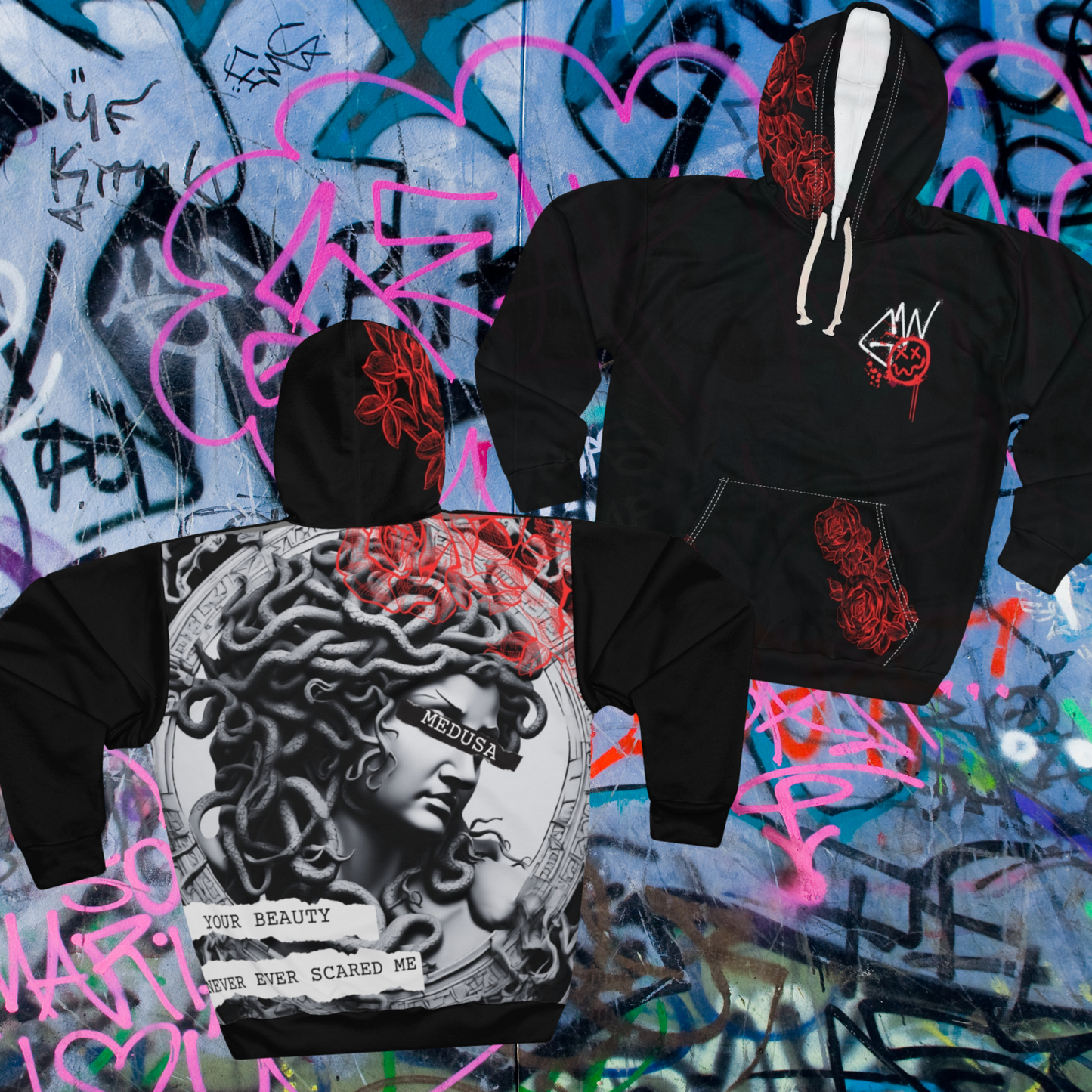 Medusa Full Print Hoodie - Gateway Apparel Co.