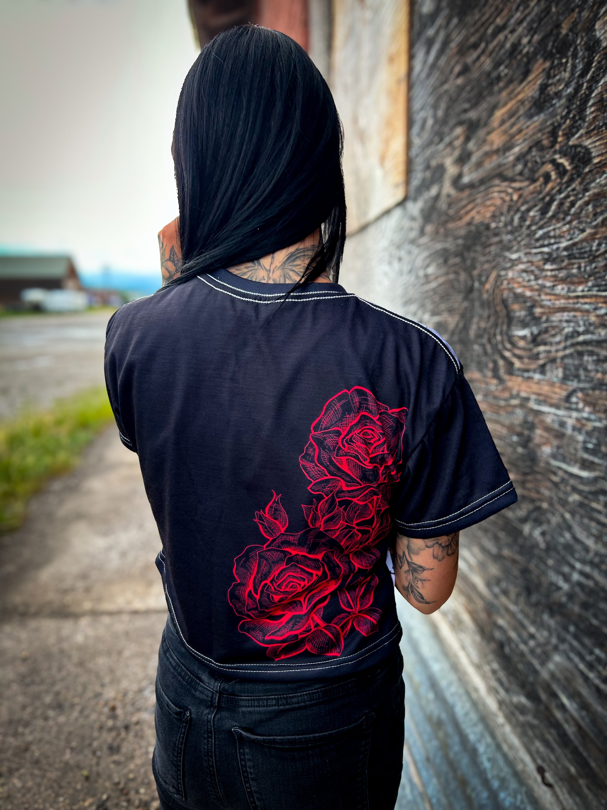 Medusa Rose Crop Tee - Gateway Apparel Co.