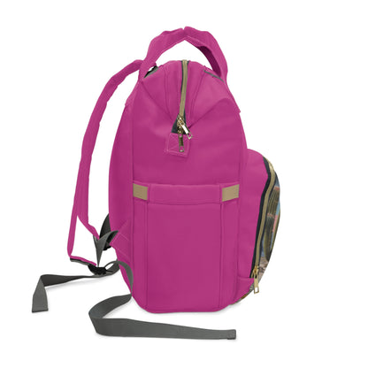 Desert Skull Multifunctional Backpack Hot Pink - Gateway Apparel Co.