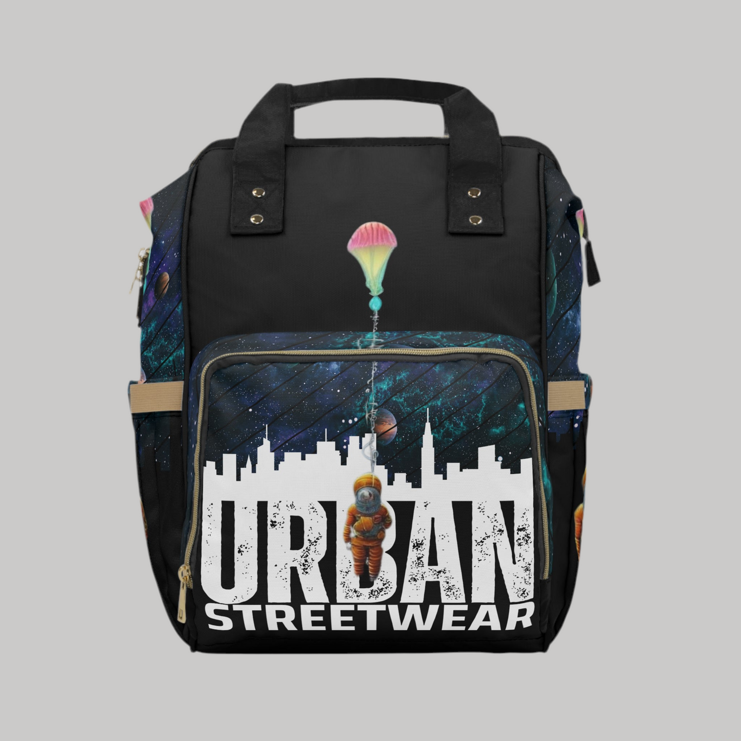 Urban Gateway creative art design “ Strange City” on a bag / backpack