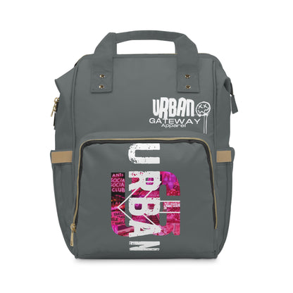 Urban Graphic Pink Multifunctional Backpack - Gateway Apparel Co.