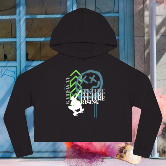 Culture Rising Cropped Hooded Sweatshirt - Gateway Apparel Co.
