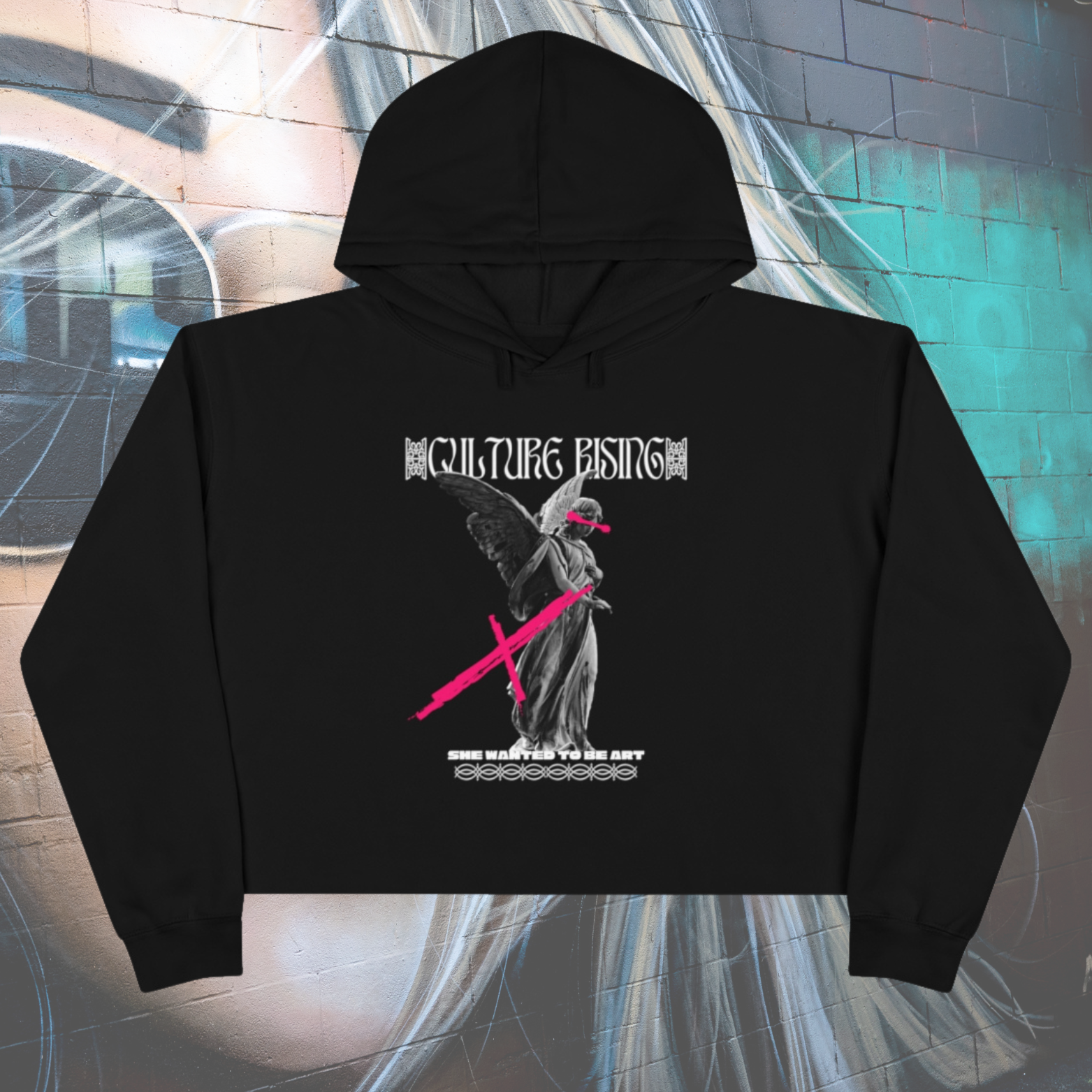 She Wanted To Be Art Cropped Hood* - Gateway Apparel Co.