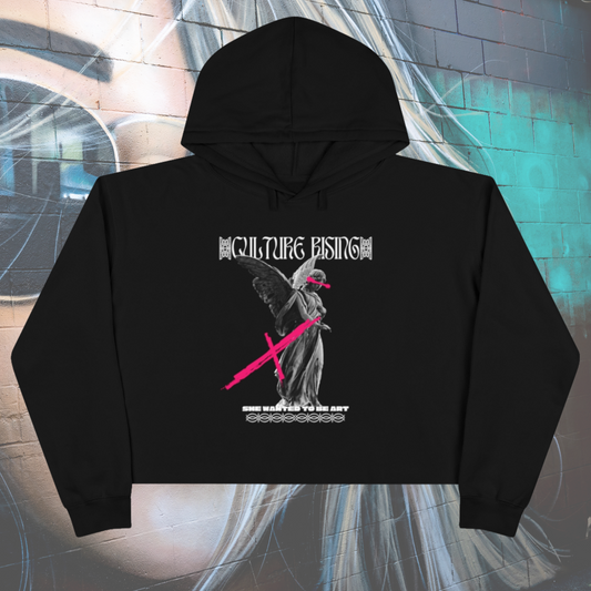She Wanted To Be Art Cropped Hood* - Gateway Apparel Co.