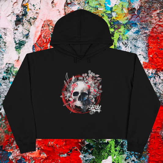 Skull Candy Cropped Hood - Gateway Apparel Co.