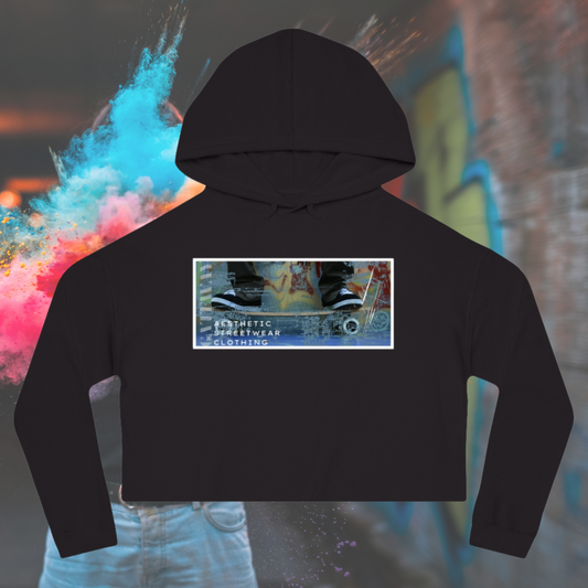 Street Aesthetic Cropped Hooded Sweatshirt - Gateway Apparel Co.