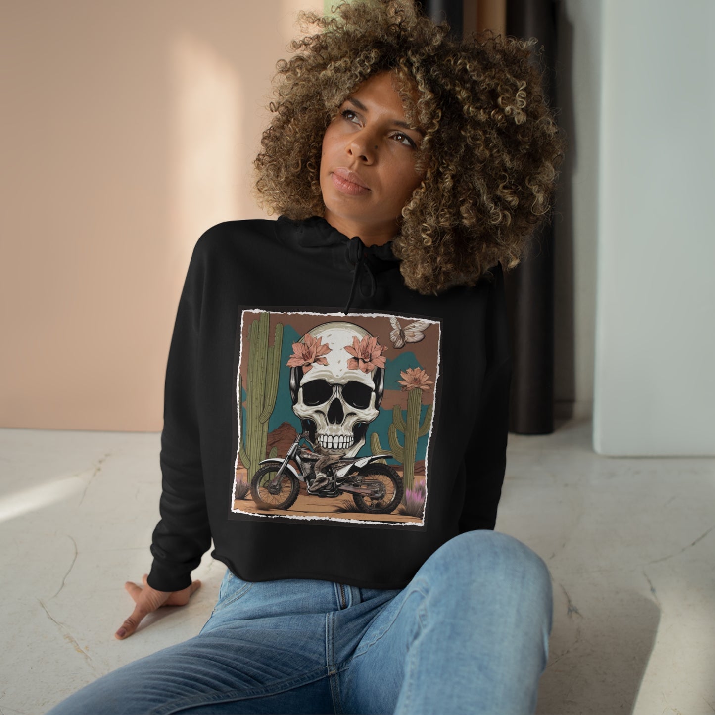 Desert Biker Cropped Hoodie [5 Colors] - Gateway Apparel Co.