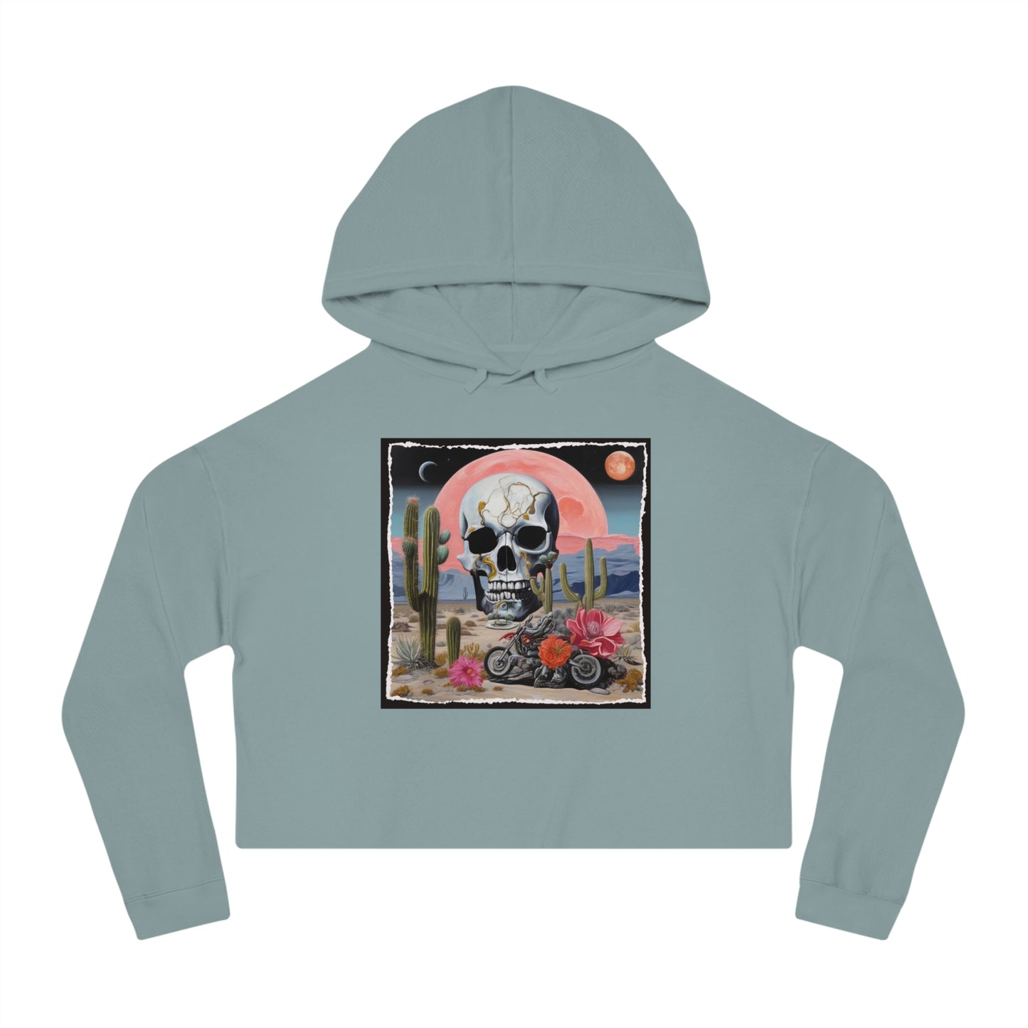 Desert Flower Cropped Hood [ 4 Colors ] - Gateway Apparel Co.