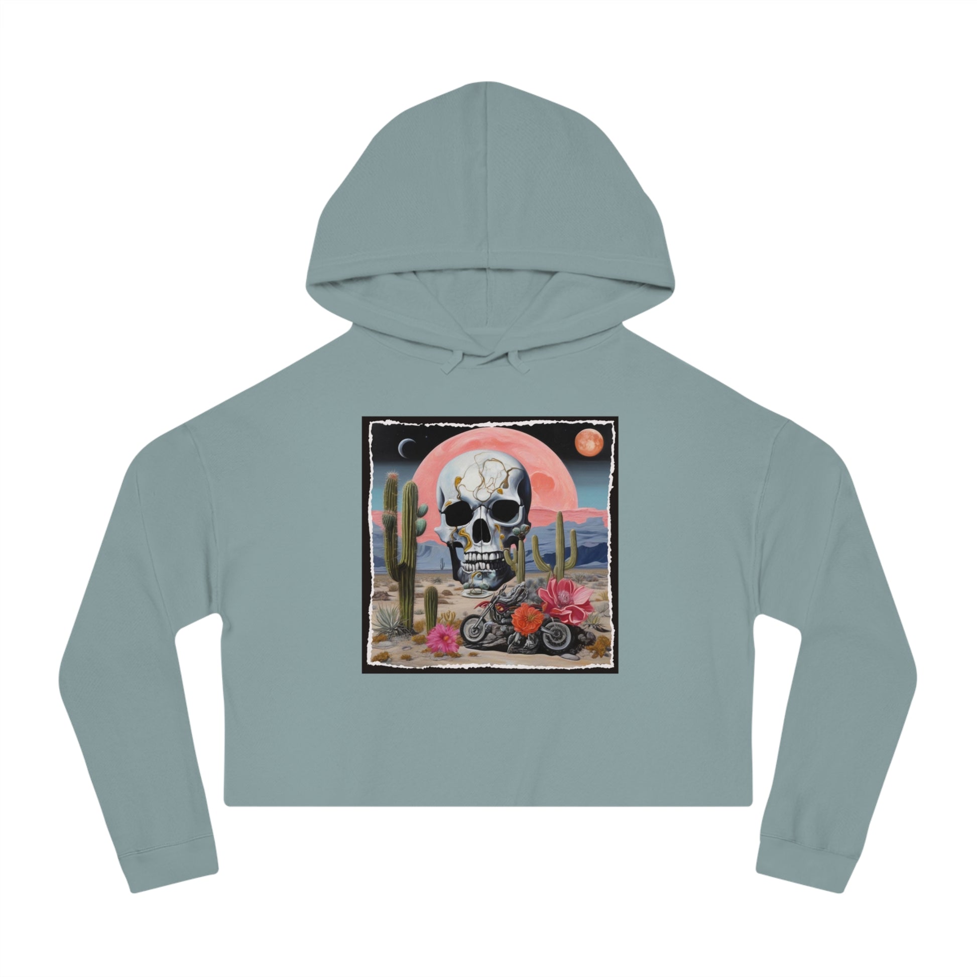 Desert Flower Cropped Hood [ 4 Colors ] - Gateway Apparel Co.