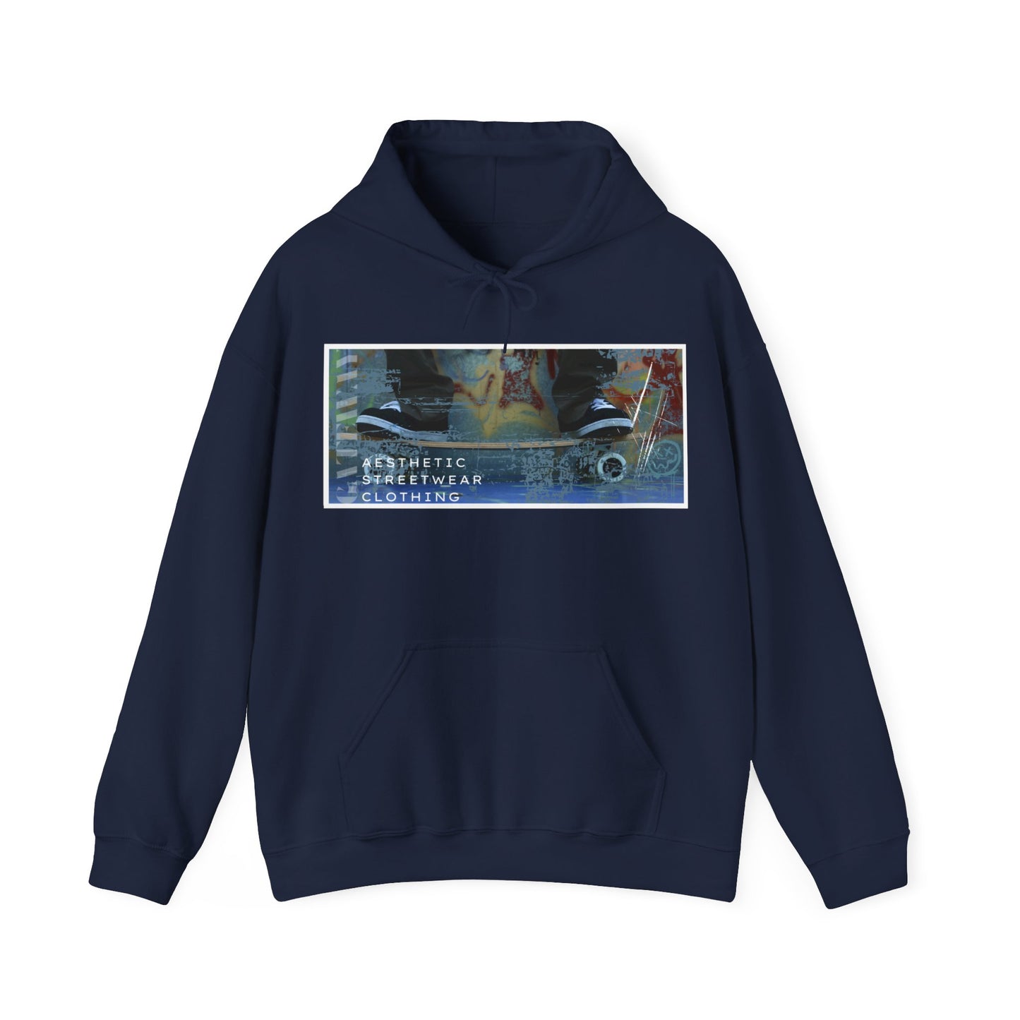 Street Aesthetic Hooded Sweatshirt [ 3 Colors ] - Gateway Apparel Co.
