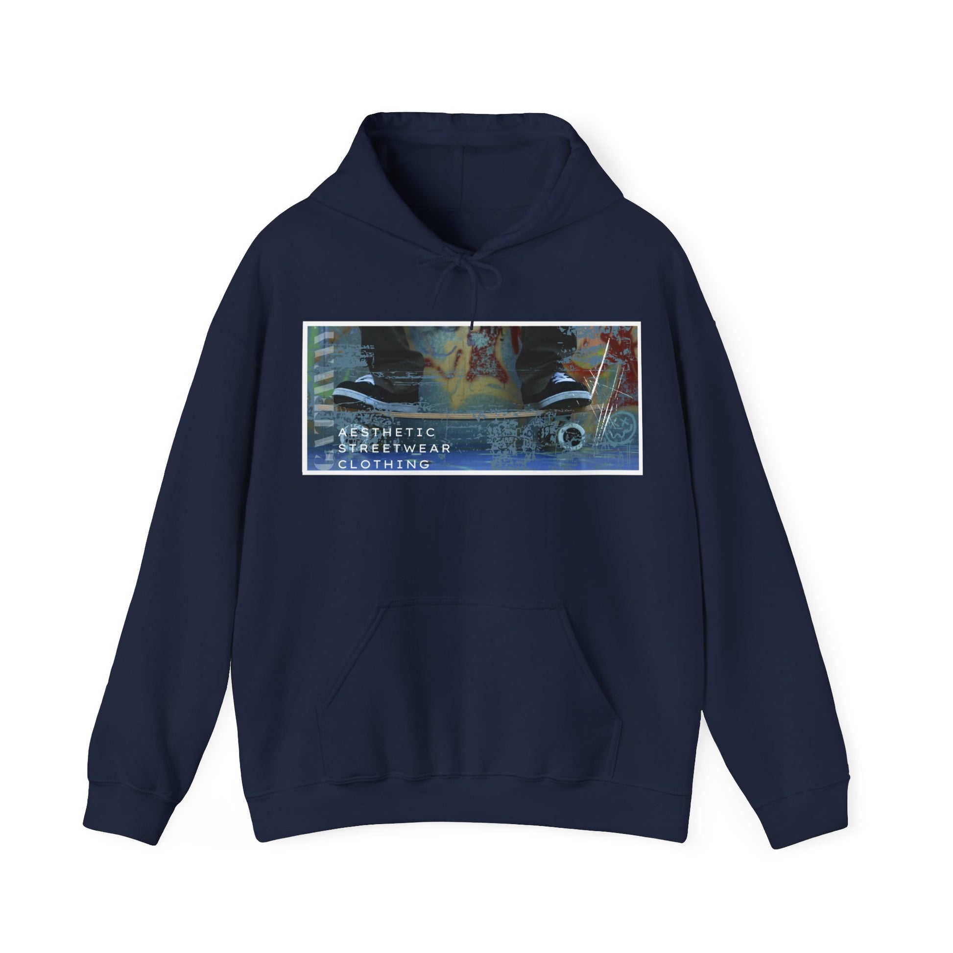Street Aesthetic Hooded Sweatshirt [ 3 Colors ] - Gateway Apparel Co.