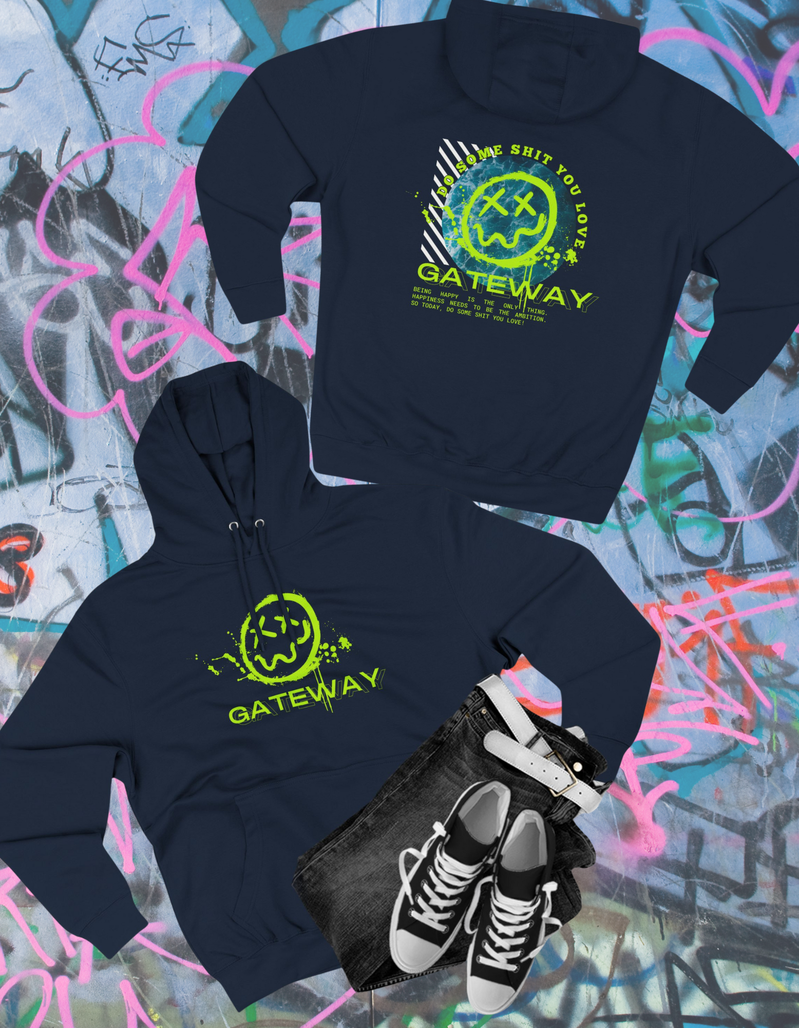 Do Some Sh*t Fleece Hoodie [ 2 Colors ] - Gateway Apparel Co.