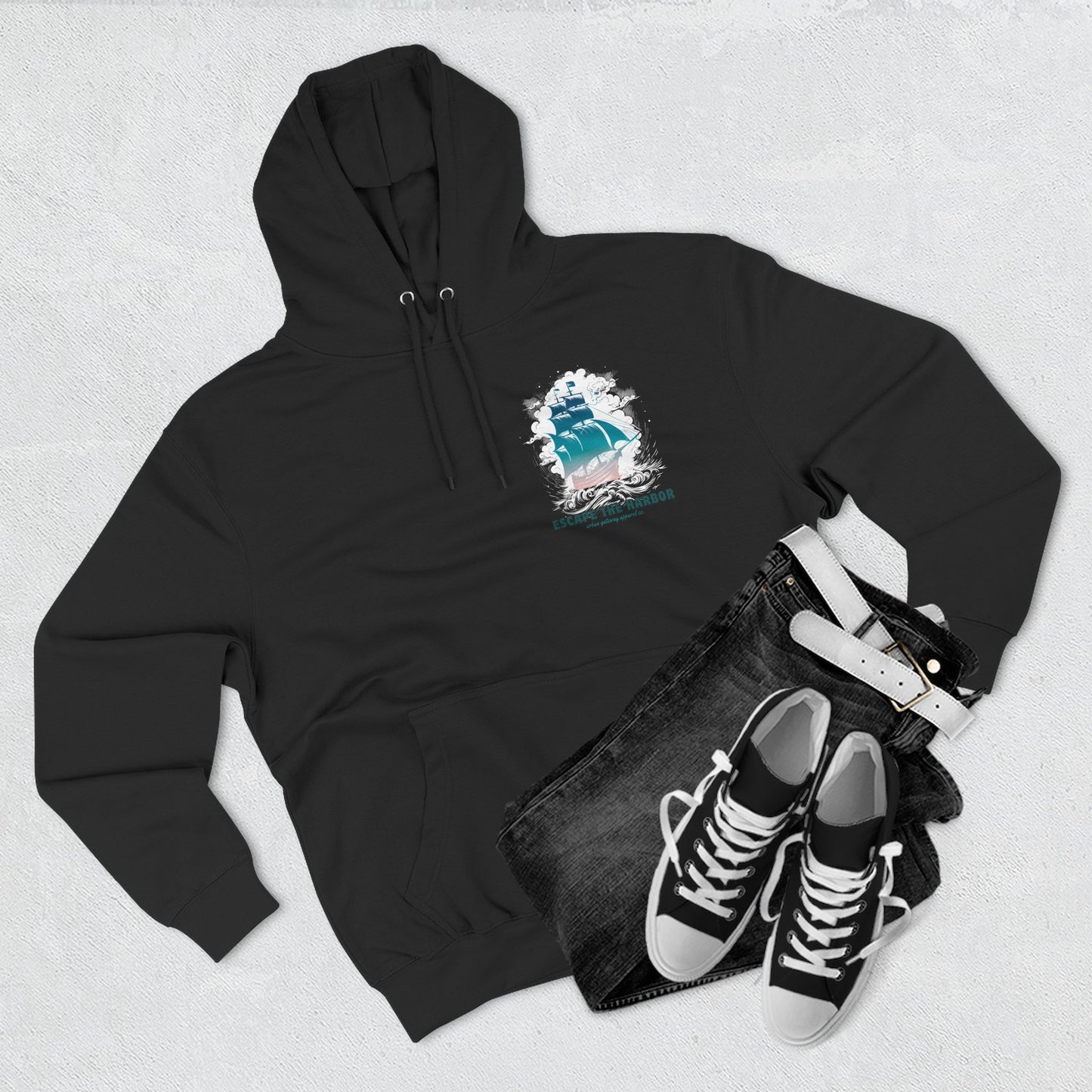 Leaving the Harbor Fleece Hoodie - Gateway Apparel Co.