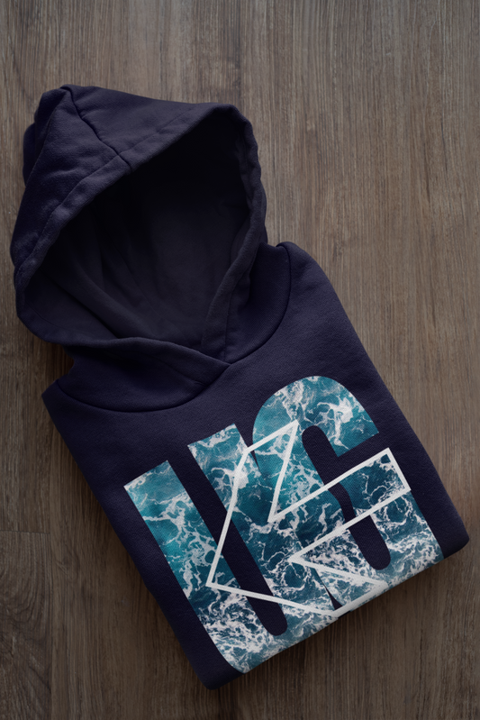 UG Fleece Hoodie- Waves 3 Colors - Gateway Apparel Co.