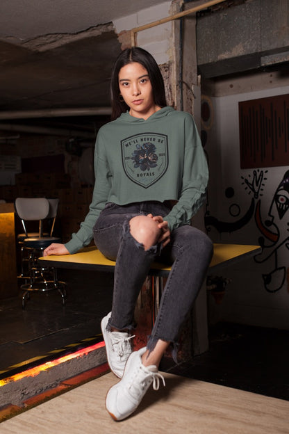 Royals Crop Hoodie - Gateway Apparel Co.