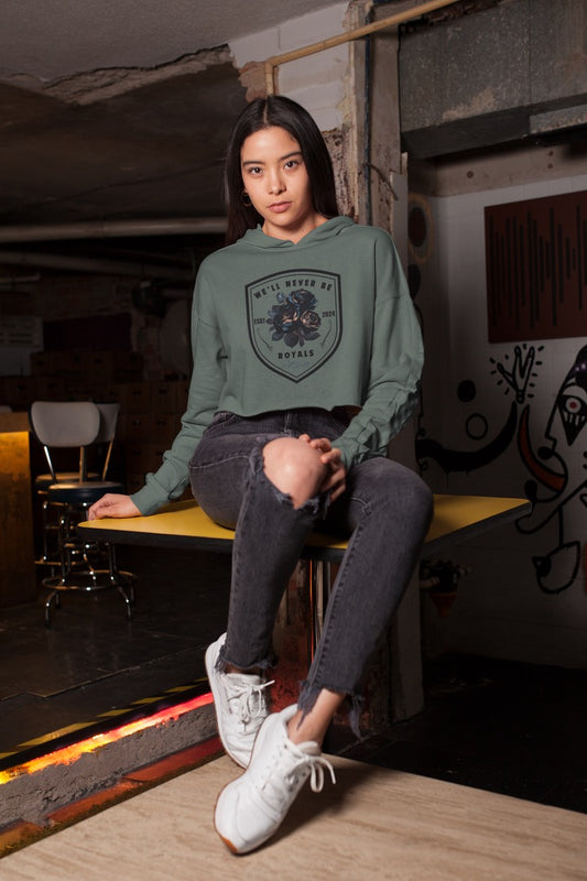 Royals Crop Hoodie - Gateway Apparel Co.