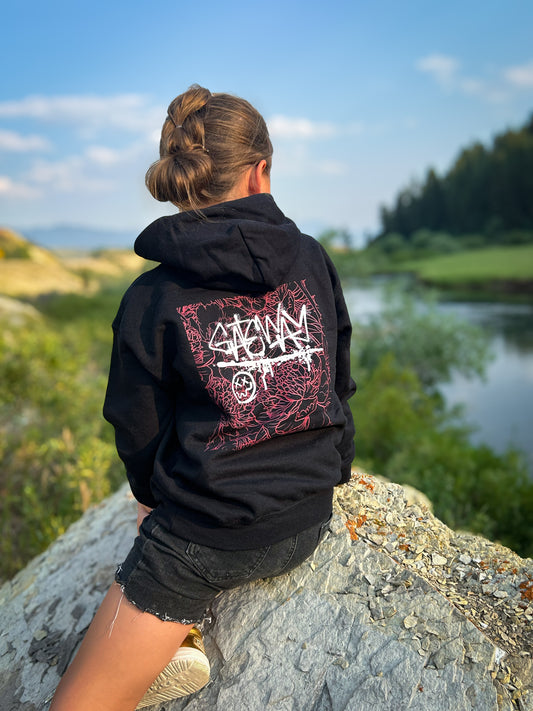 Youth GW Floral Hoodie - Gateway Apparel Co.