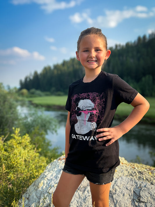 Youth GW Short Sleeve Tee [ Pink ] - Gateway Apparel Co.