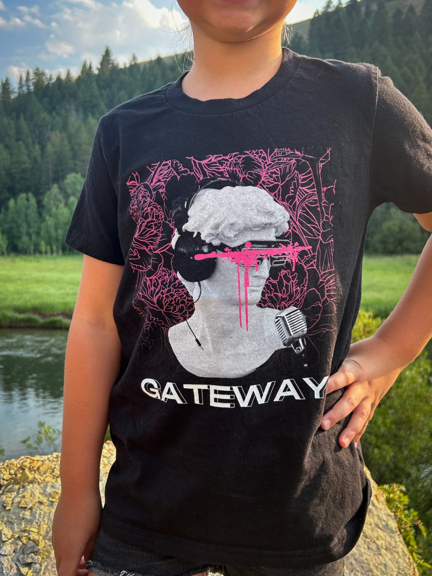 Youth GW Short Sleeve Tee [ Pink ] - Gateway Apparel Co.