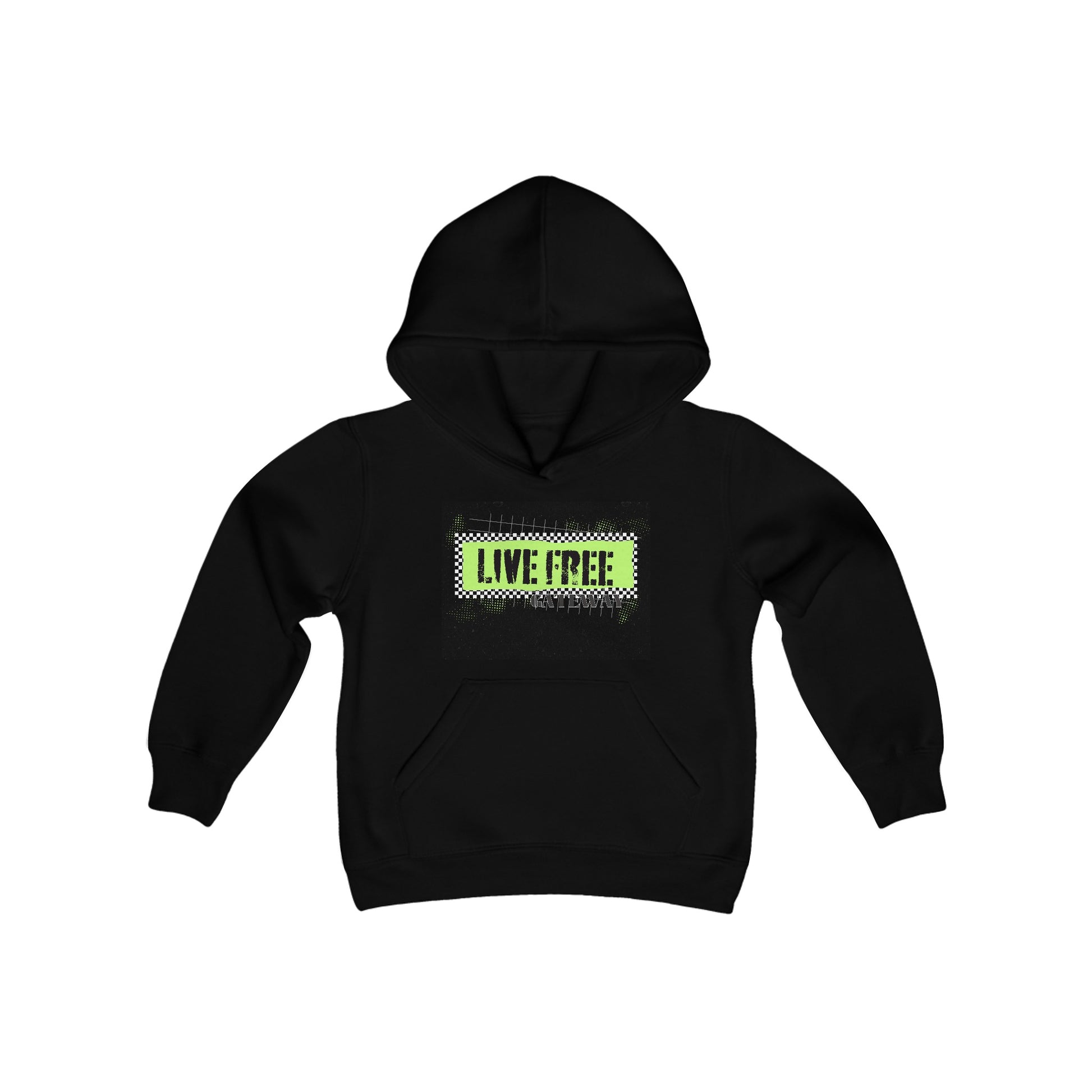Youth Live Free Hoodie [ 4 Colors ] - Gateway Apparel Co.