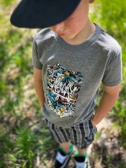 Graffiti Kids Short Sleeve Tee [ 5 Colors ] - Gateway Apparel Co.