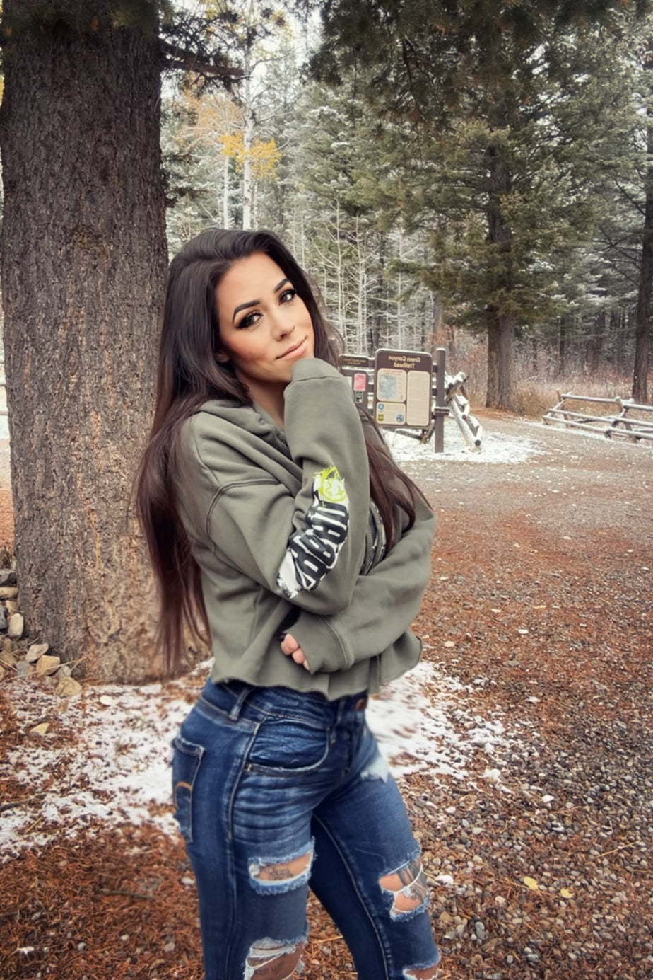 Rules Breed Rebels Crop Hoodie - Gateway Apparel Co.