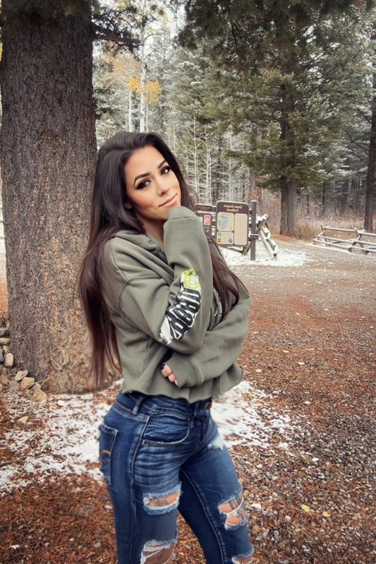 Rules Breed Rebels Crop Hoodie - Gateway Apparel Co.