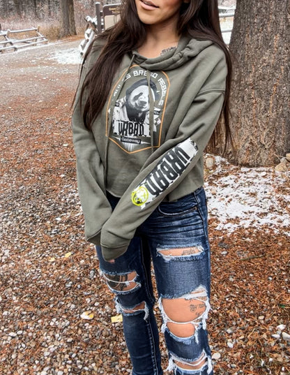Rules Breed Rebels Crop Hoodie - Gateway Apparel Co.