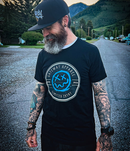 Logo Textured T-Shirt - Gateway Apparel Co.