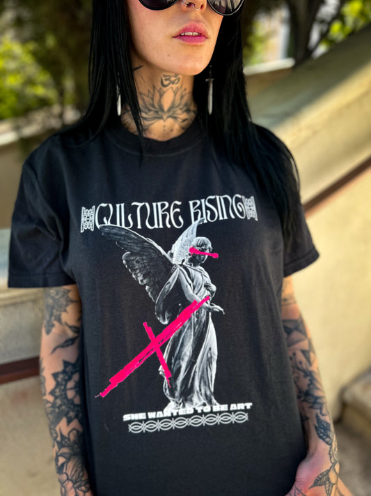 She Wanted To Be Art Angel T-shirt - Gateway Apparel Co.